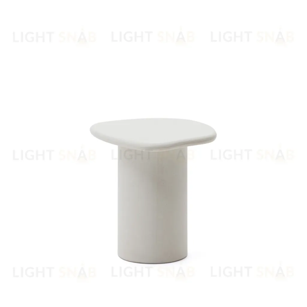 Приставной столик из белого цемента Macarella 48 x 47 см 193430