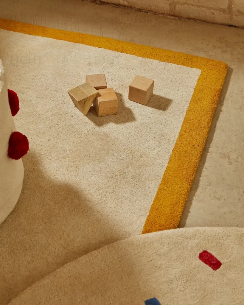 Ковер Nalim бежево-горчичного цвета 100% хлопок 90 х 150 см 209227