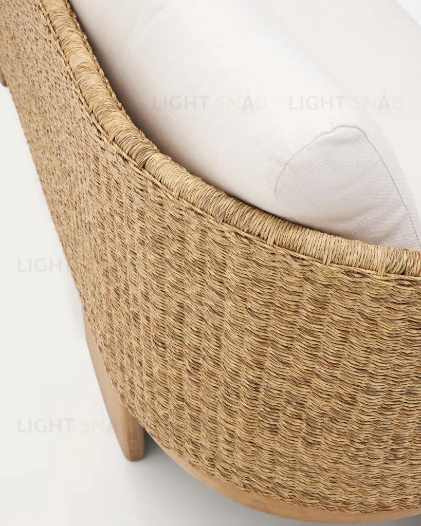 3-местный диван Xoriguer из синтетического ротанга и 100% массива эвкалипта 191754