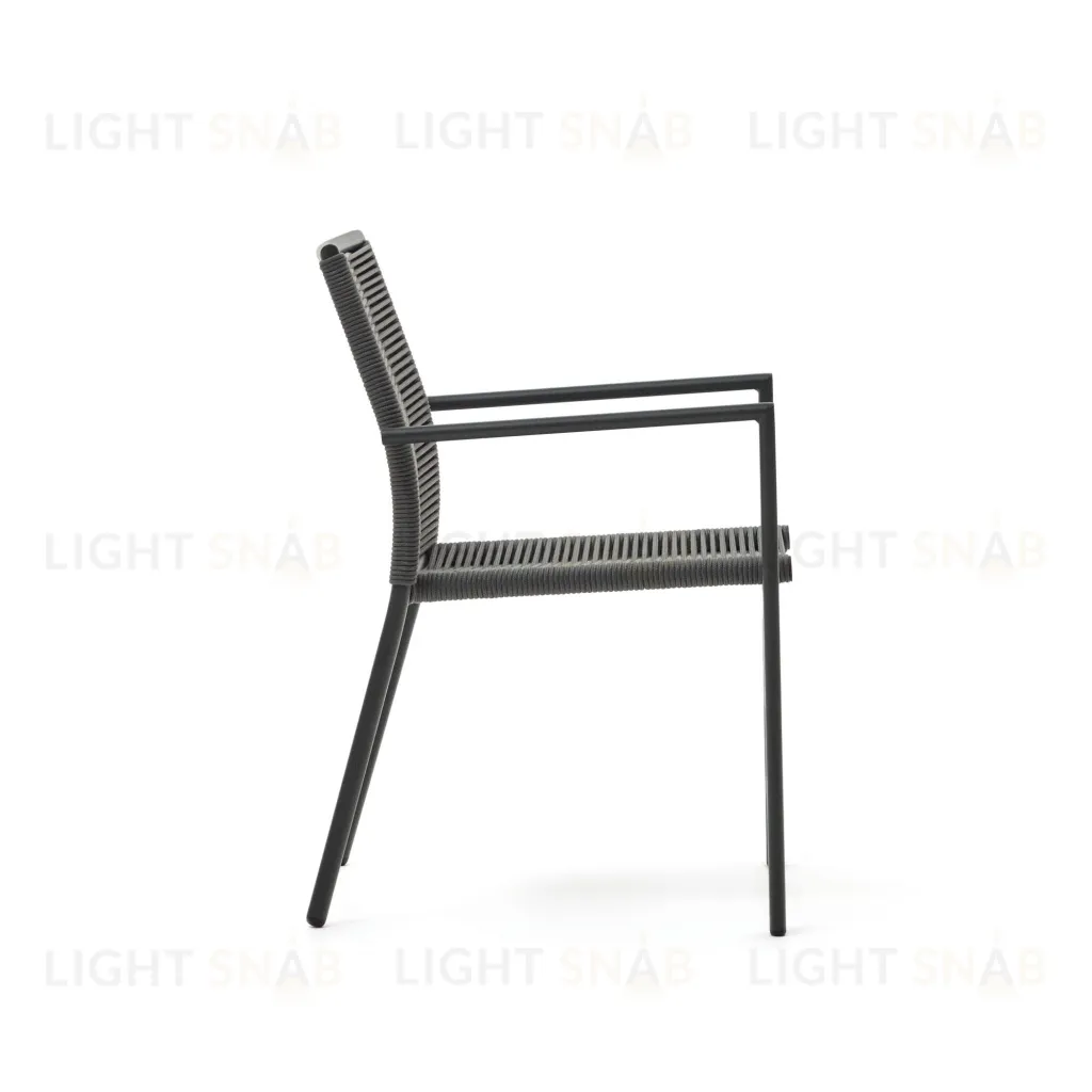 Culip Садовый стул из алюминия и шнура в сером цвете 156959