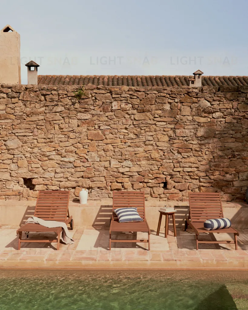 Шезлонг Beila из массива эвкалипта 097804