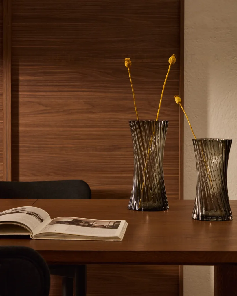 Arep Ваза из серого стекла 28 см 210274