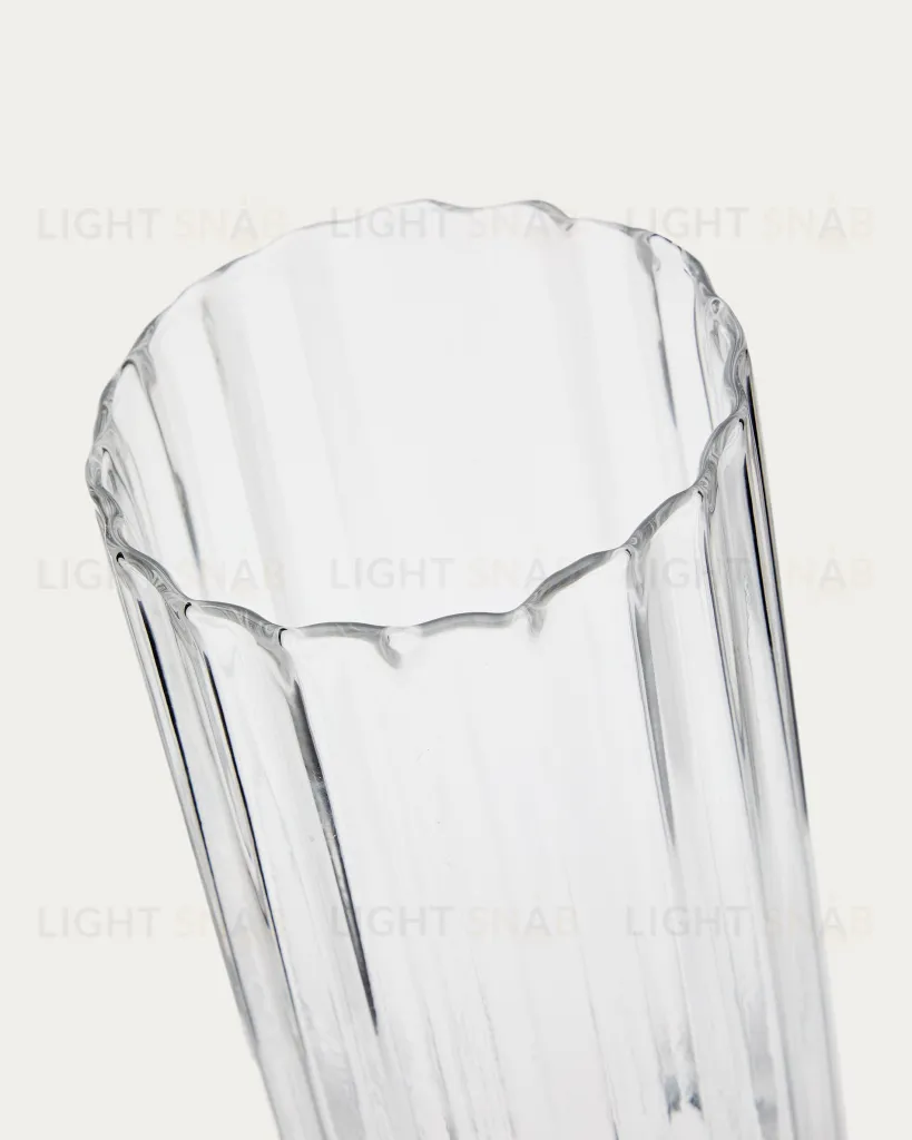 Ваза Neblan прозрачная стеклянная 30 см 210408