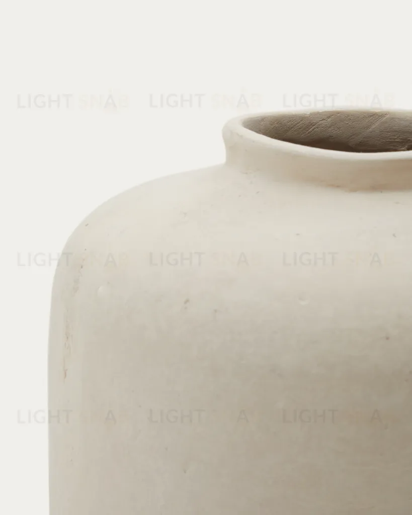 Serina Ваза из папье-маше белого цвета, 27 см 190617