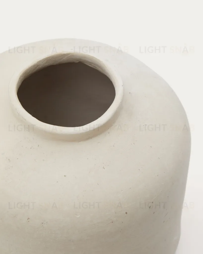 Serina Ваза из папье-маше белого цвета, 27 см 190617