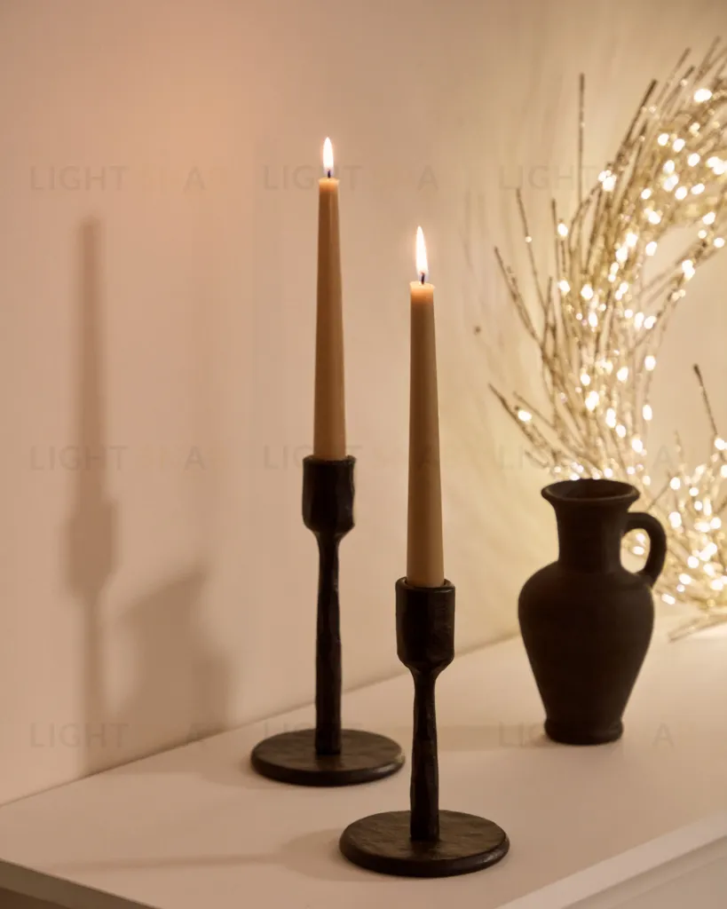 Nuvro Маленький черный алюминиевый подсвечник 212489