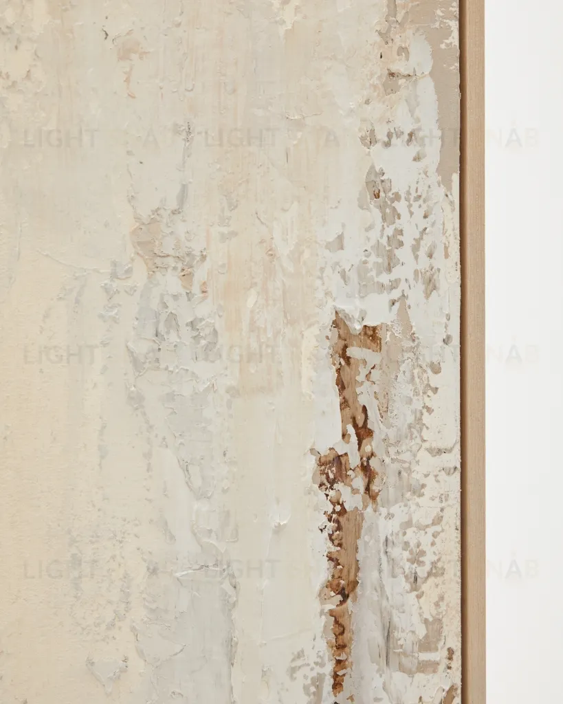 Абстрактная картина Silpa светло-бежевого цвета 200 x 120 см 191648