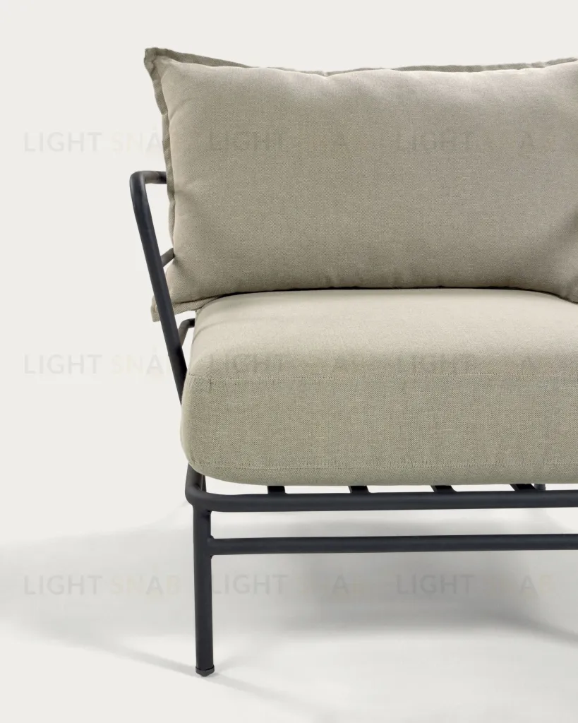 Кресло Mareluz из черной стали 097649