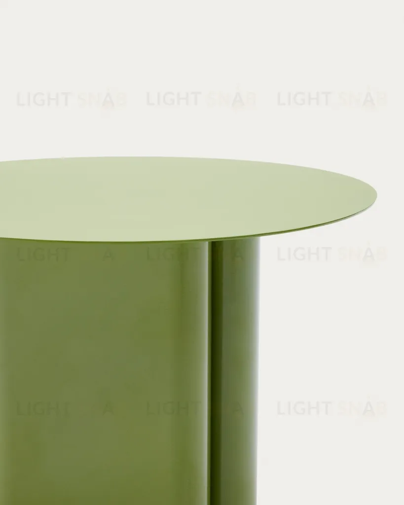 Столик Arvin из железа зеленого цвета Ø 55 см 261813