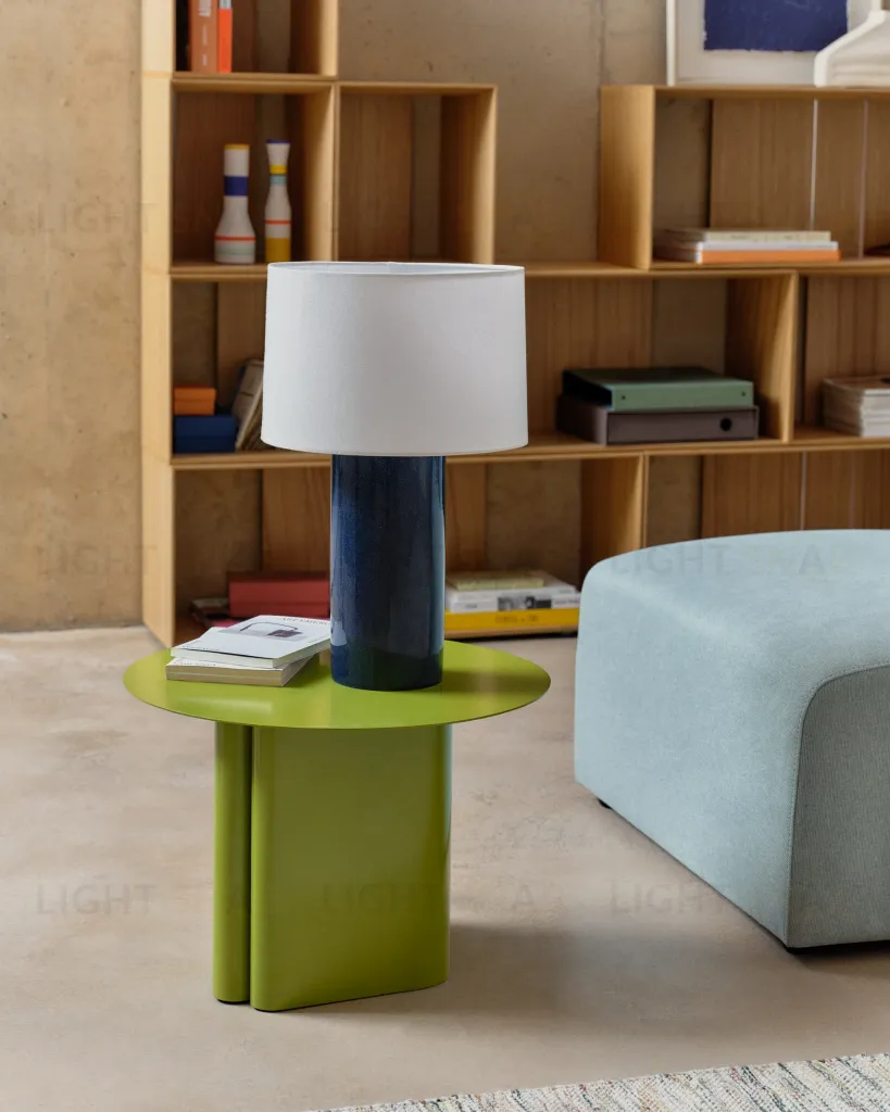 Столик Arvin из железа зеленого цвета Ø 55 см 261813