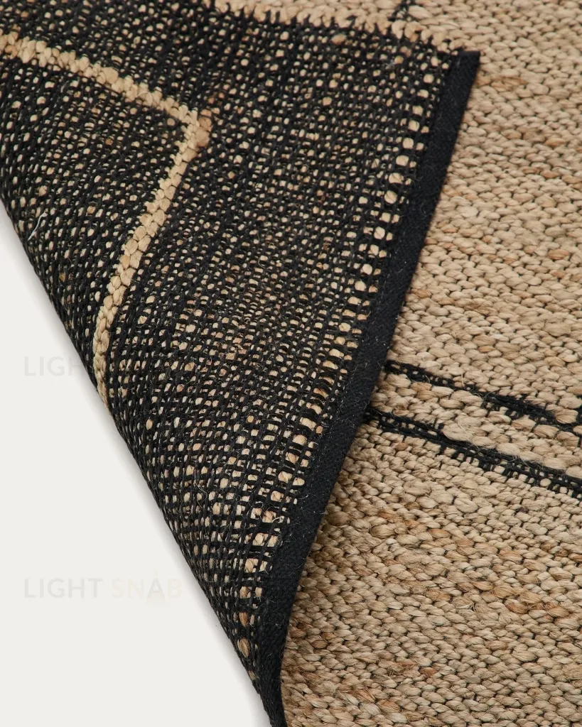 Ковер Velira из джута с графическим рисунком 160 x 230 см 262940