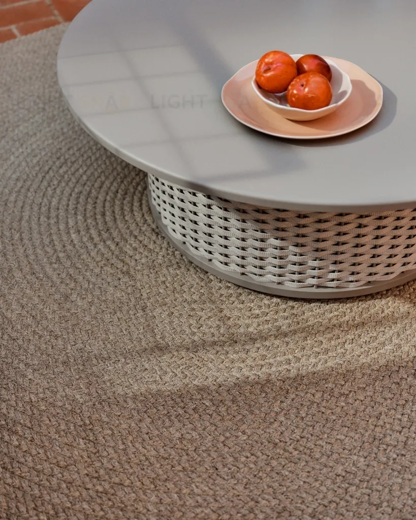 Ковер Despas из синтетических волокон бежевый Ø150 см 254628