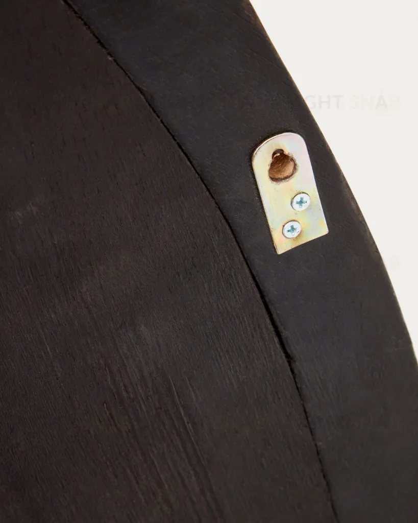 Magrit Зеркало в раме из массива мунгура с черной отделкой Ø 60 x 110 см 178176