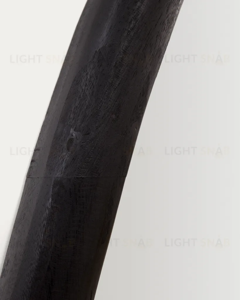 Magrit Зеркало в раме из массива мунгура с черной отделкой Ø 60 x 110 см 178176