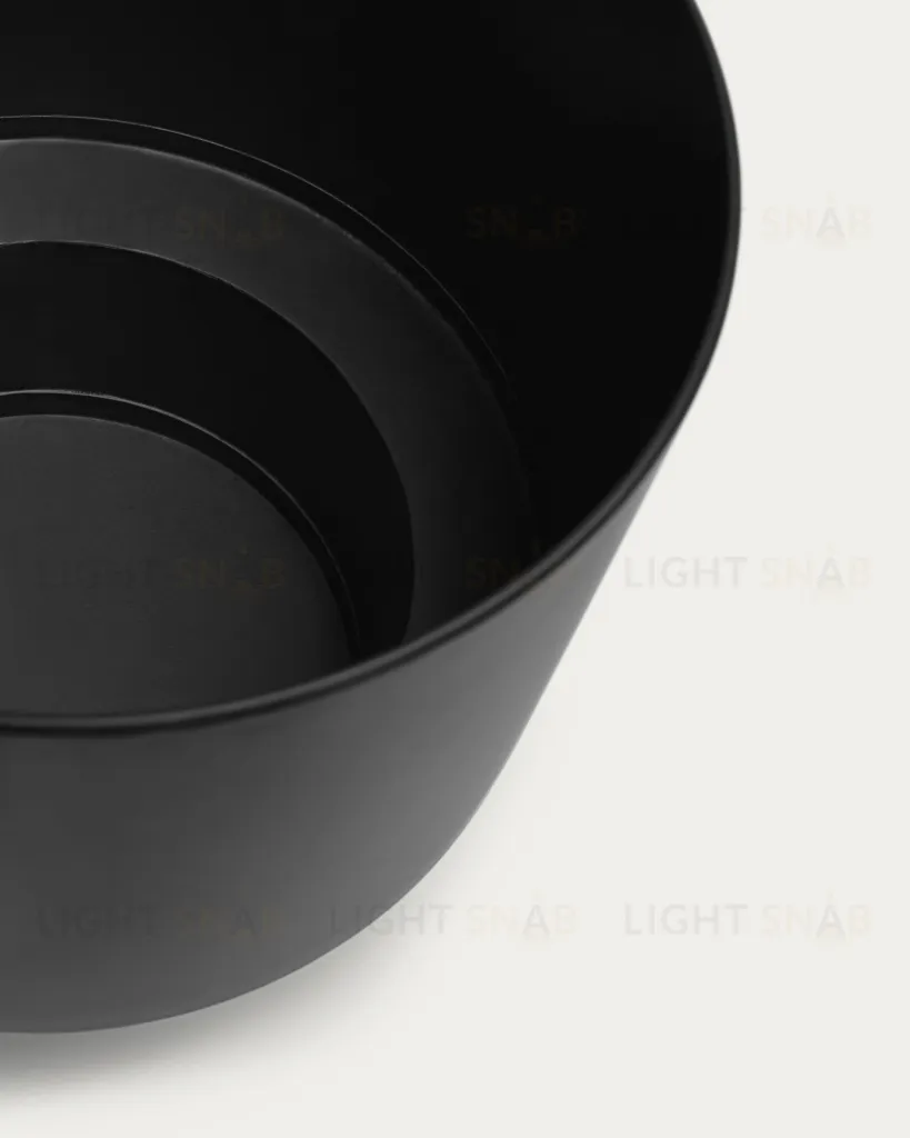 Кашпо для цветов Mash из черного металла Ø 28 см 102147