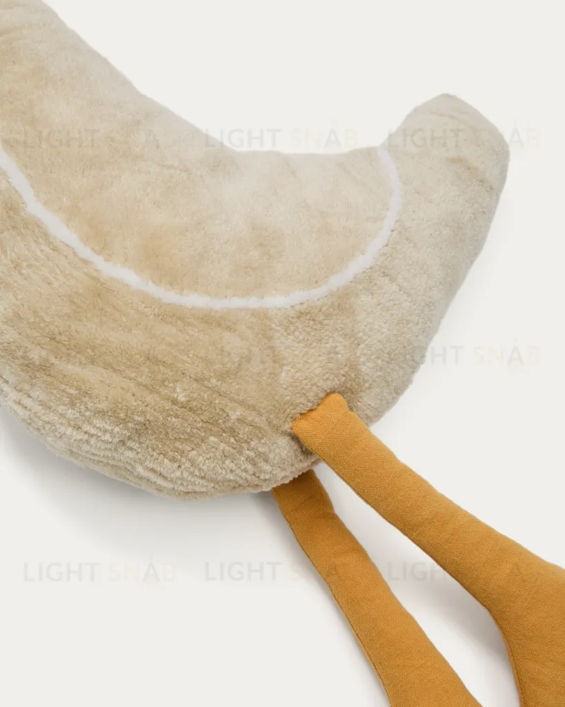 Подушка декоративная Milu бежевая в форме гуся хлопковая 50 см 210394