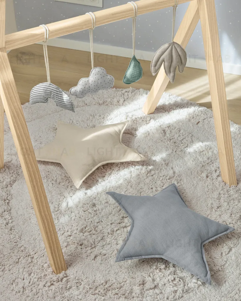 Подушка Noor в форме звезды синяя 44 x 30 см 091964