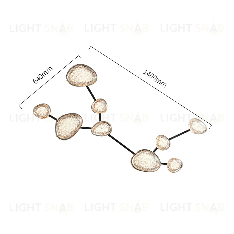 Настенный светильник 2309-Virgo matt black/french gold 2309-Virgo matt black/french gold