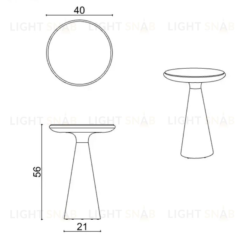 Приставной столик Drum Big Drum Side Table Big