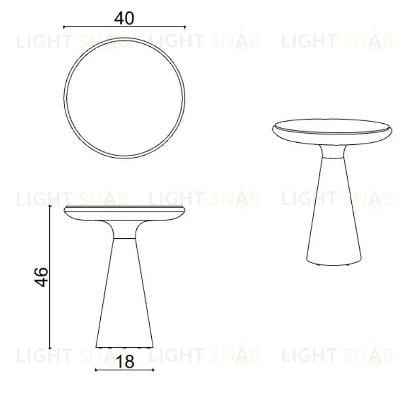 Приставной столик Drum Small Drum Side Table Small