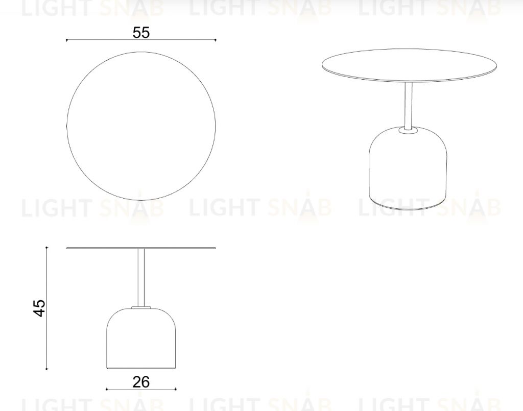 Приставной столик River d55mm River Side Table Ø55