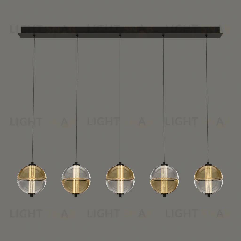 Подвесной светильник MD24022079-5B black/amber MD24022079-5B black/amber