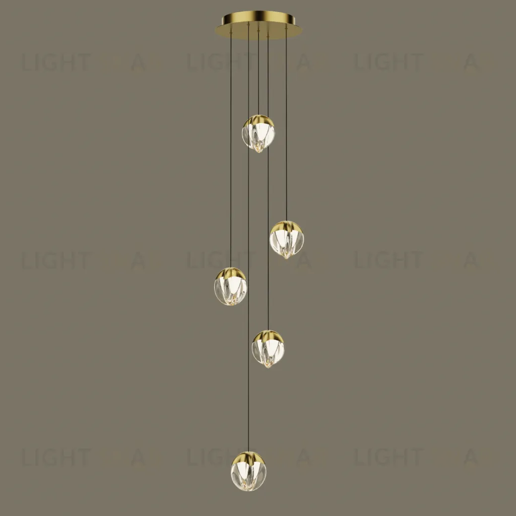 Подвесной светильник MD24001033-5A gold/clear MD24001033-5A gold/clear