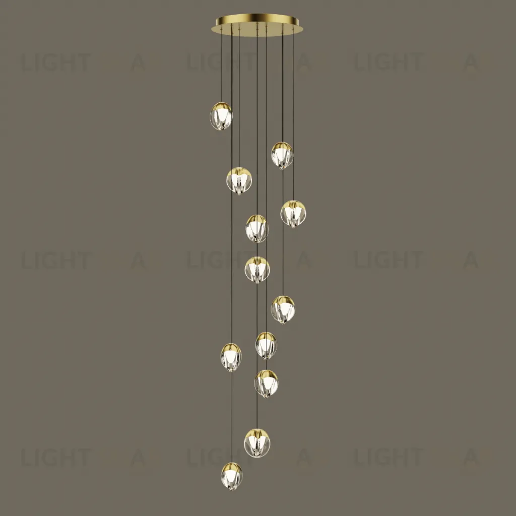 Подвесной светильник MD24001033-12A gold/clear MD24001033-12A gold/clear