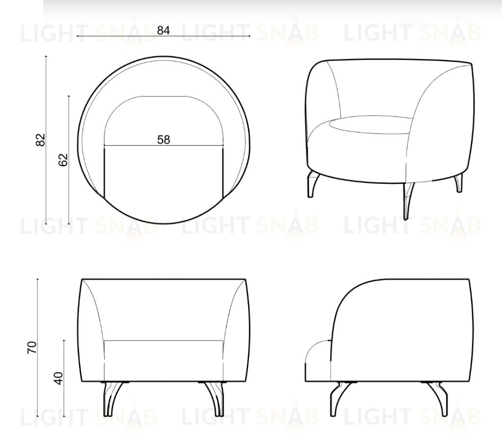 Кресло Dora Dora Armchair