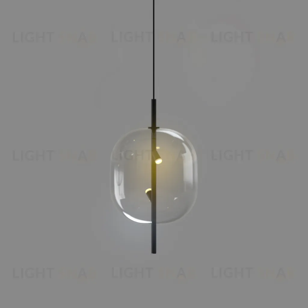 Подвесной светильник 10018P/1 black/clear 10018P/1 black/clear