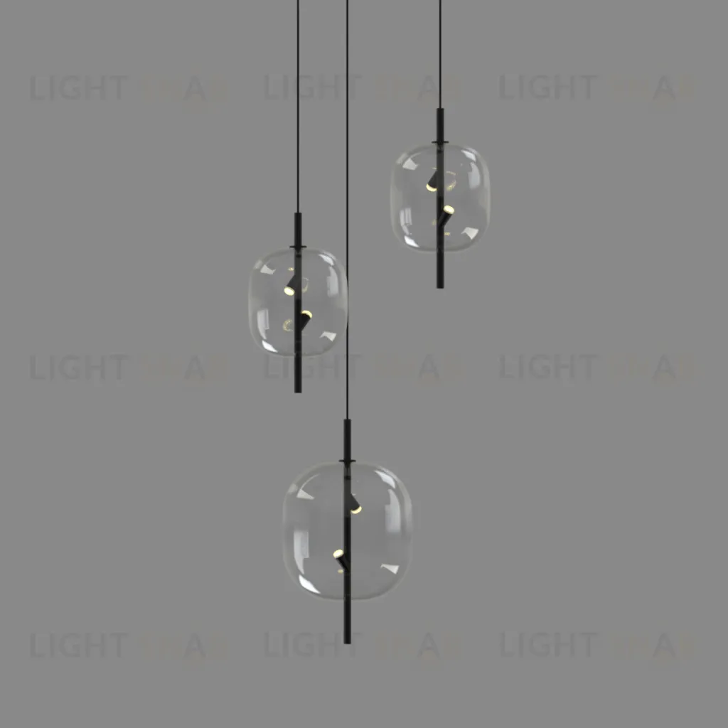 Подвесной светильник 10018P/1 black/clear 10018P/1 black/clear