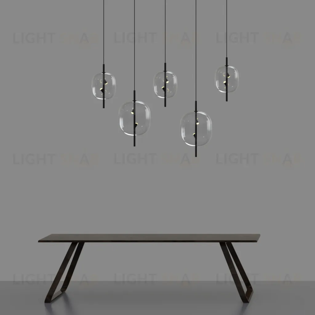 Подвесной светильник 10018P/1 black/clear 10018P/1 black/clear