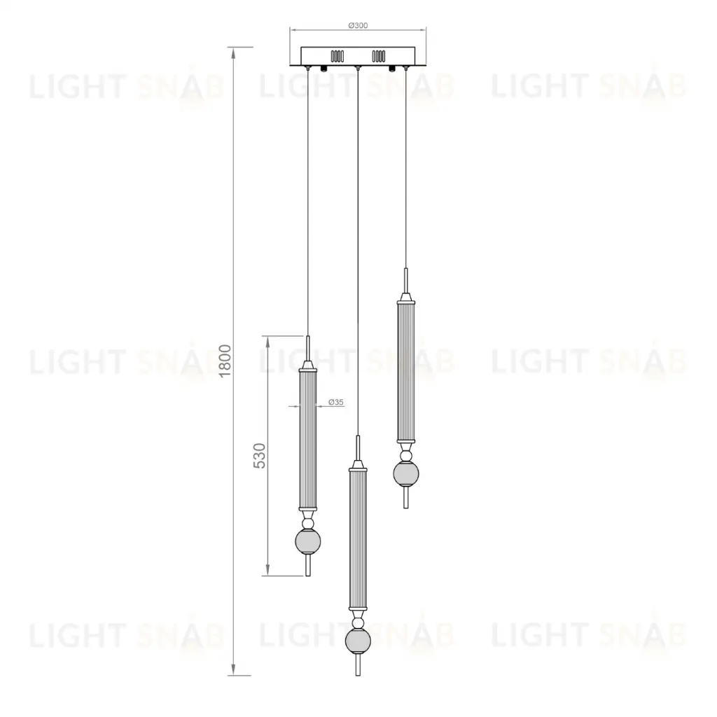 Подвесной светильник OD2503-3 gold OD2503-3 gold