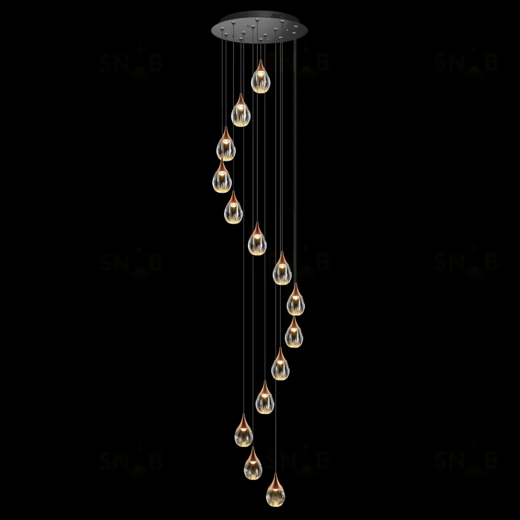 Подвесной светильник MD24001004-14A copper/clear MD24001004-14A copper/clear