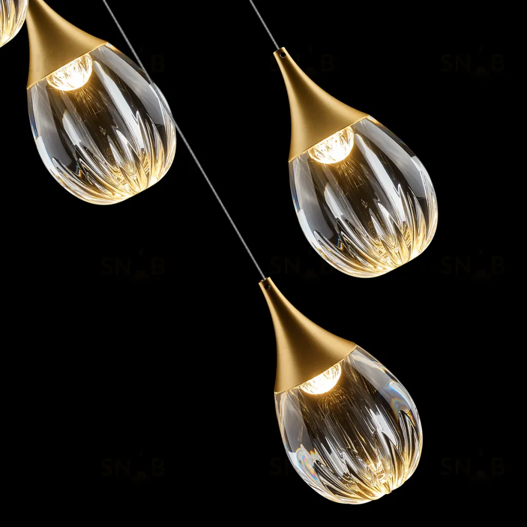 Подвесной светильник MD24001004-12A gold/clear MD24001004-12A gold/clear