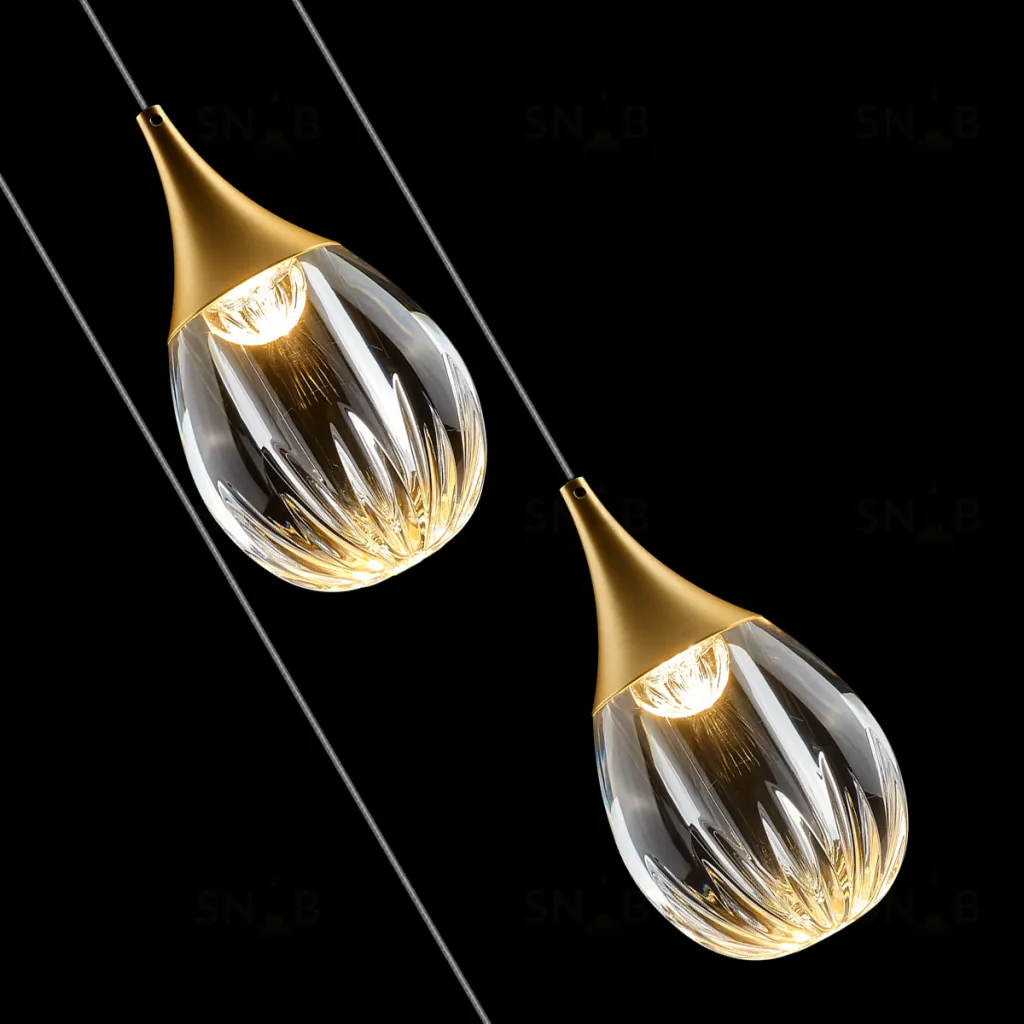 Подвесной светильник MD24001004-3A gold/clear MD24001004-3A gold/clear