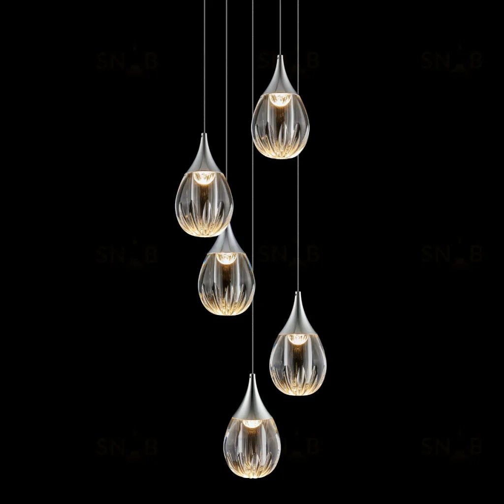 Подвесной светильник MD24001004-5A chrome/clear MD24001004-5A chrome/clear