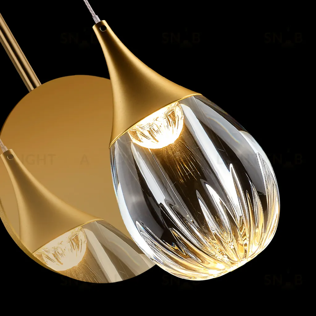 Настенный светильник MB24001004-1A gold/clear MB24001004-1A gold/clear