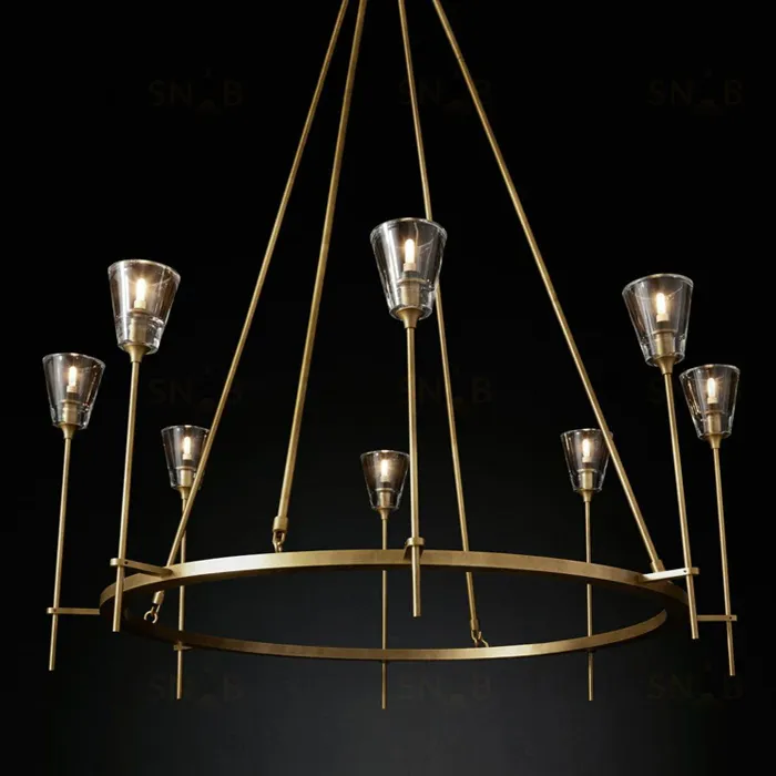 Люстра Torche De Verre 8 gold 8614P/8 gold