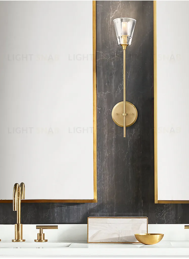 Настенный светильник Torche De Verre 1 light gold 8614W/D gold