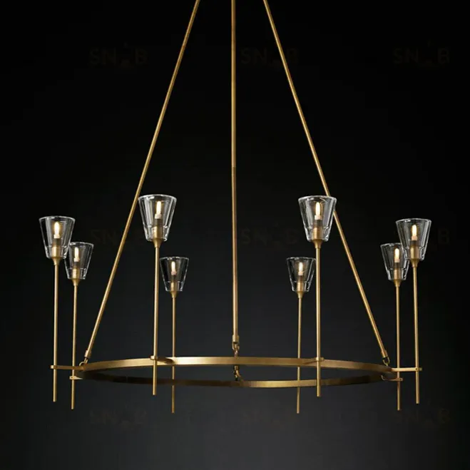 Люстра Torche De Verre 8 gold 8614P/8 gold