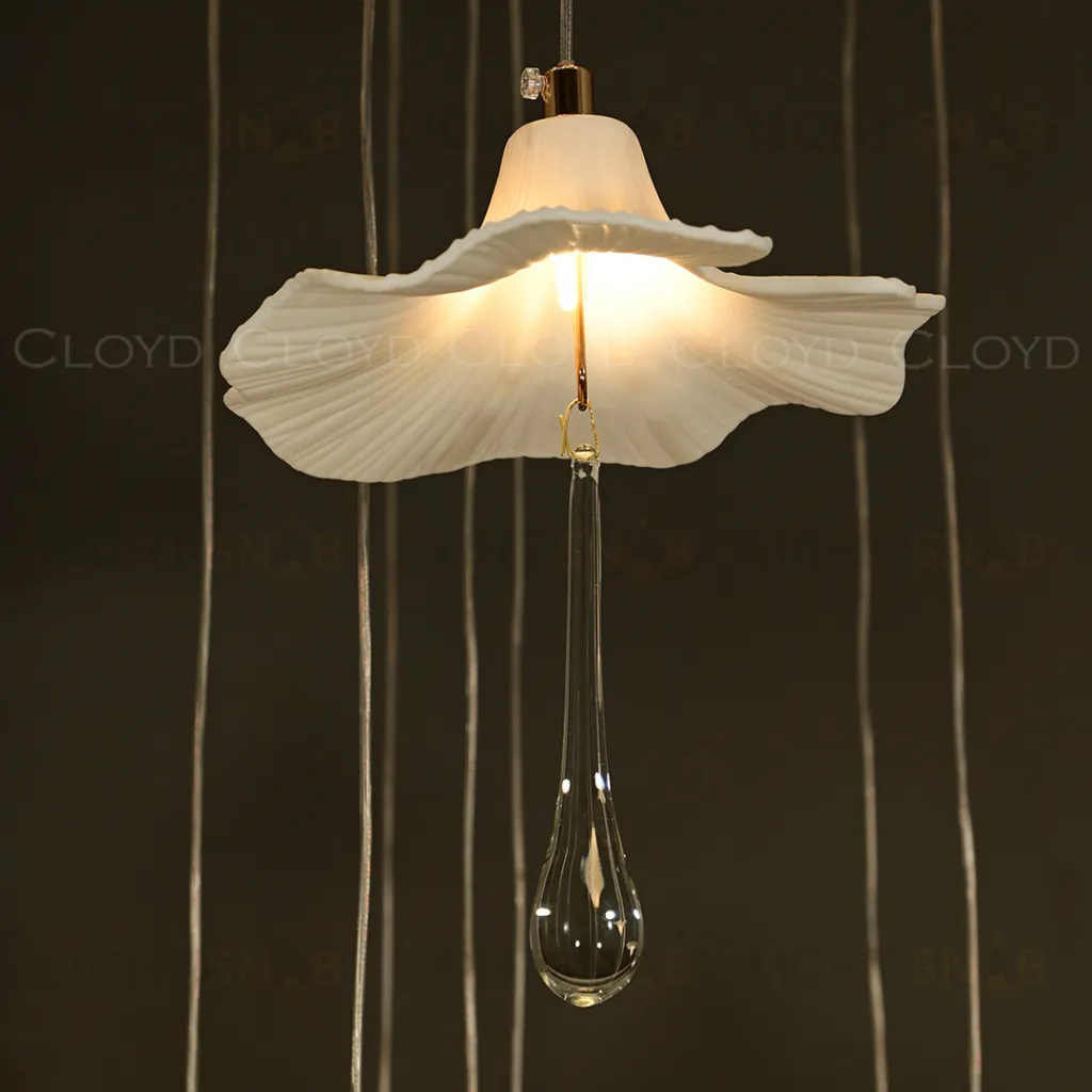  Люстра Cloyd SHANGRILA C33 / выс. 250 см - керамика - золото (арт.11335)  11335