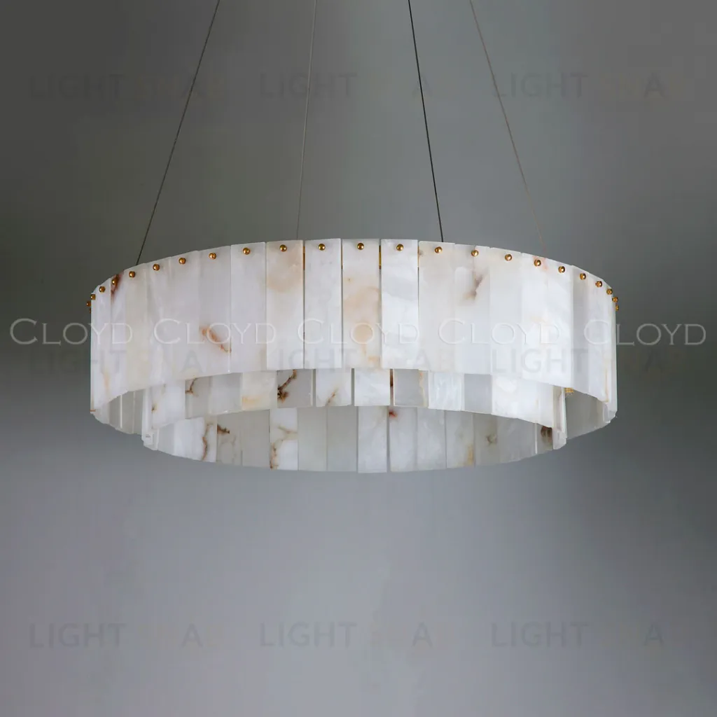  Люстра Cloyd HERCULANUM-A C14 / Ø100 см - алебастр - латунь (арт.11157)  11157