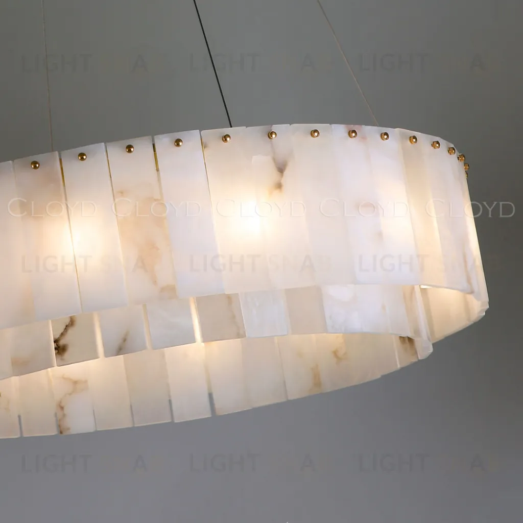  Люстра Cloyd HERCULANUM-A C14 / Ø100 см - алебастр - латунь (арт.11157)  11157