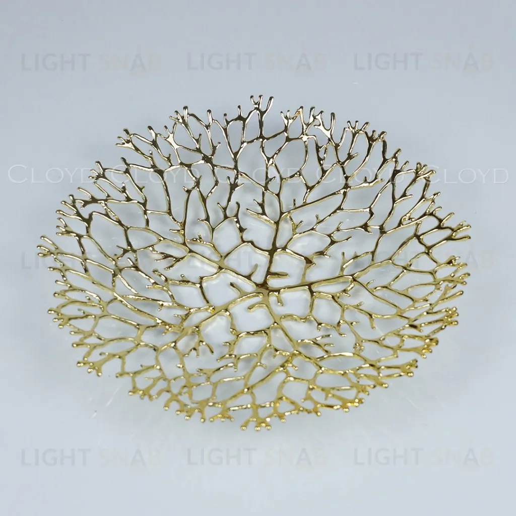  Ваза Cloyd MALACCA Vase / Ø22 см - золото (арт.50162)  50162