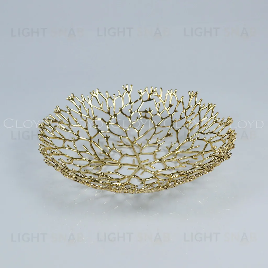  Ваза Cloyd MALACCA Vase / Ø25 см - золото (арт.50161)  50161