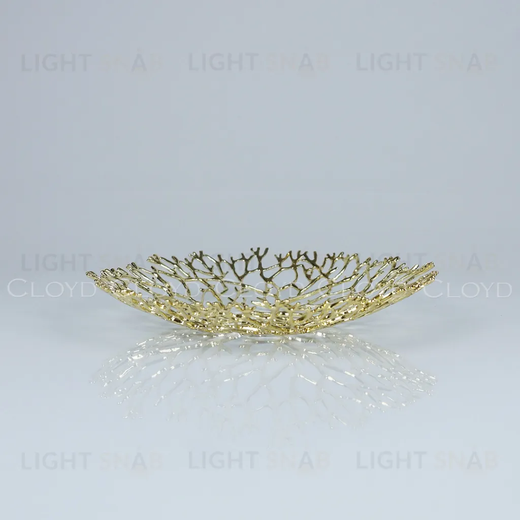  Ваза Cloyd MALACCA Vase / Ø22 см - золото (арт.50162)  50162