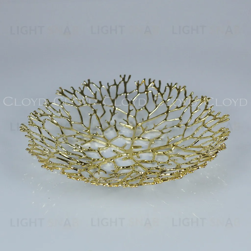  Ваза Cloyd MALACCA Vase / Ø22 см - золото (арт.50162)  50162