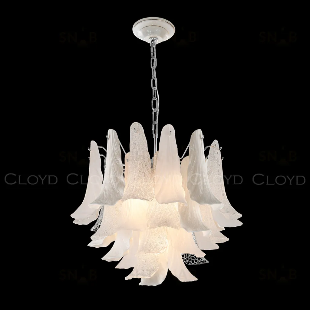  Люстра Cloyd WASABI C10 / Ø60 см - керамика - хром (арт.11449)  11449