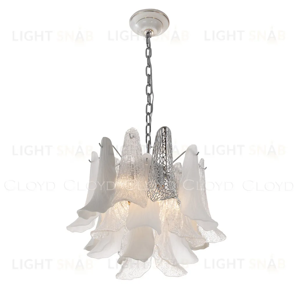  Люстра Cloyd WASABI C7 / Ø50 см - керамика - хром (арт.11448)  11448